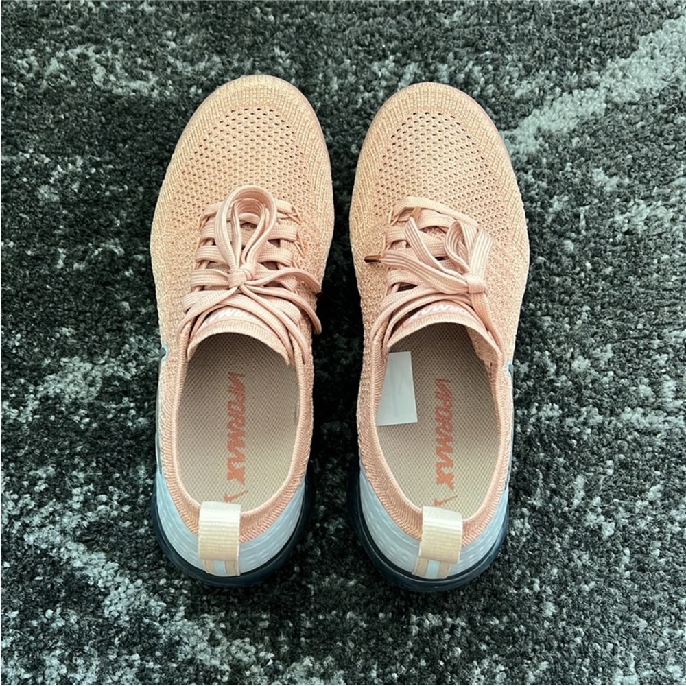 Nike Air VaporMax Flyknit 2 Rose Gold Women's -942843-602 - SZ 7 Comfort Fit - Picture 9 of 12